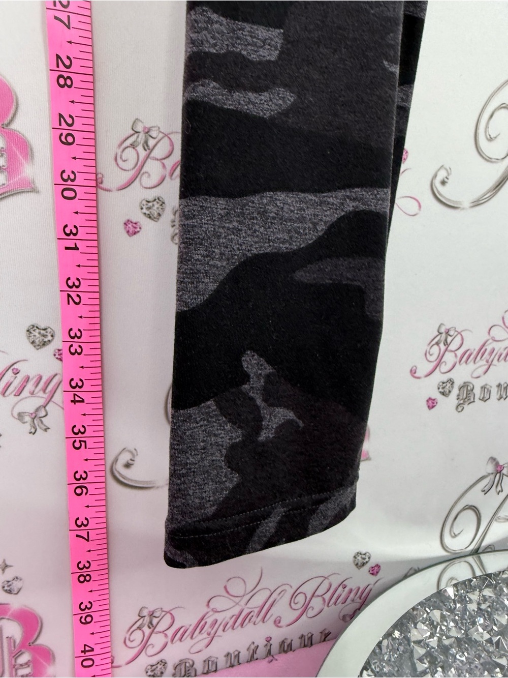 Tuff Athletics leggings camouflage Black and Gray Camo Leggings - Picture 3 of 11
